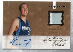 2007/08 NBA HOT PROSPECTS NICK FAZEKAS AUTO JERSEY ROOKIE #ED490/599 - Picture 1 of 1