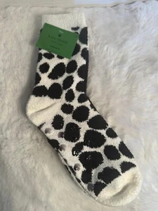 Kate Spade Home Sock Womens One Size Black White Cozy Comfort 2 Pairs - Picture 1 of 6