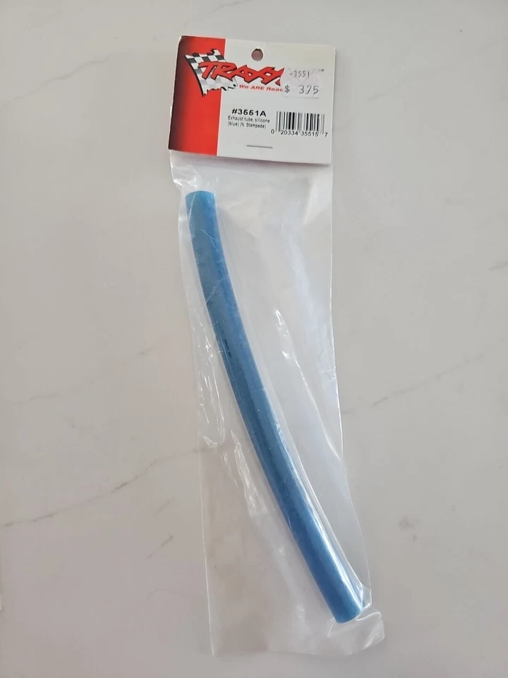 Traxxas 1/10 Nitro Stampede * TUBO DE ESCAPE DE SILICONA AZUL * 3551A Foto 1 de 1