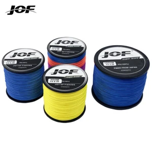 JOF 8 Strands 1000M-300M Braided Fishing Line Carp Fishing Weaves Multifilament - Picture 1 of 33
