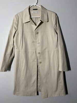 Abrigo/chaqueta Larry Levine beige forrada XL Foto 1 de 4