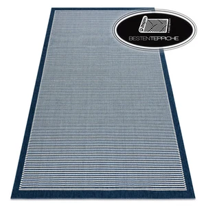 Moderne SISAL Teppich "SPRING" Linien Rahmen geschlungen - blau beste Qualität - Bild 1 von 6
