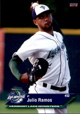 2012 Vermont Lake Monsters Choice #22 Julio Ramos Dominican Republic DR Card