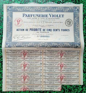 Paris II ème 29 Bld des Italiens - Très Célèbre Parfumerie Violet du 02/06/1922 - Imagen 1 de 1