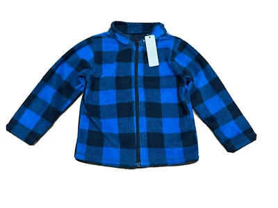 Chaqueta Sears Toughskins Azul Búfalo Cremallera a Cuadros Nueva con Etiquetas 3T Foto 1 de 4