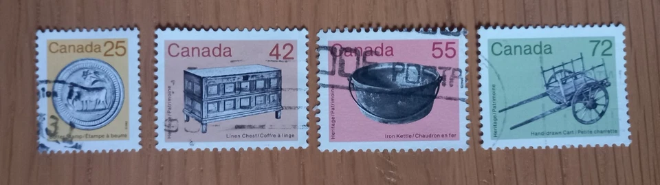 Complete Canada used stamp set: 1987 Old Utensils - Image 1 of 1