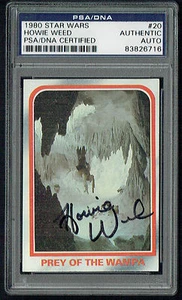 Howie Weed signed autograph 1980 Topps Empire Strikes Back Card PSA Slabbed - Picture 1 of 1