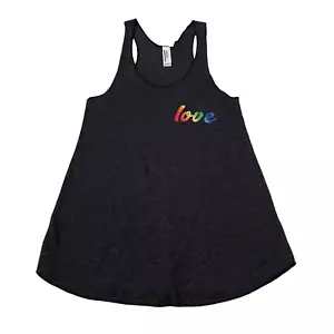 American Apparel Women's Love Pride Tank Top Racerbank Sleeveless XS - Picture 1 of 7