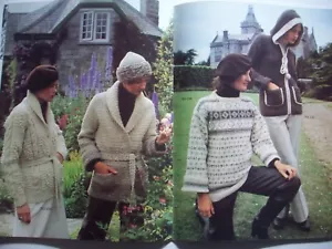 Blarney Fleecespun sweaters knitting pattern mens womens - Picture 1 of 13