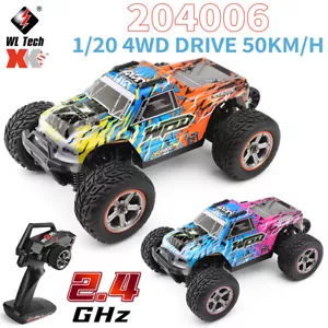 WLTOYS 204006 1/20 2.4G 4WD Electric Off-Road RC Car With Light 50km/h Kids Toys - Picture 1 of 16