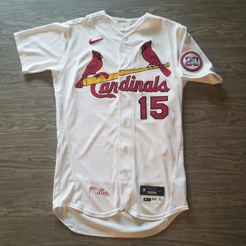 2020 Game Used St. Louis Cardinals Brad Miller Nike Player Issued Jersey Size 42 Cover