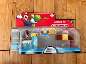 WORLD OF NINTENDO SUPER MARIO MICRO LAND TOY FIGURE & LAND PACK FROSTED GLACIER - Picture 1 of 5