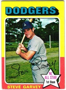 1975 Topps MINI- Steve Garvey #140 - Crease - Picture 1 of 2