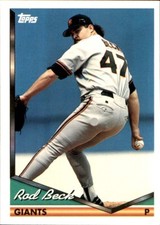 1994 Topps SPANISH BILINGUAL #146 Rod Beck RIP SAN FRANCISCO GIANTS