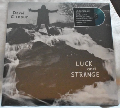 DAVID GILMOUR - LUCK AND STRANGE - TRANSLUCENT SEA BLUE VINYL - BRAND NEW SEALED - Image 1 of 3