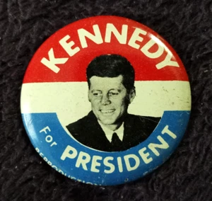 Vintage John F. Kennedy For President Political Campaign Pin-Reproduction - Picture 1 of 1