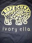 Ivory Elsa Long Sleeve T-shirt XL Black Elephant 100% Cotton Fight For The Cure