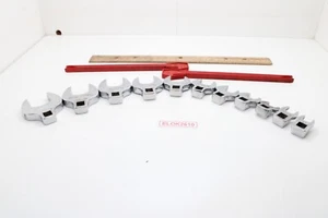 Snap On 211FCO 3/8" - 1" 3/8" Drive 11 Piece SAE Chrome Crowfoot Wrench Set USA - Picture 1 of 12