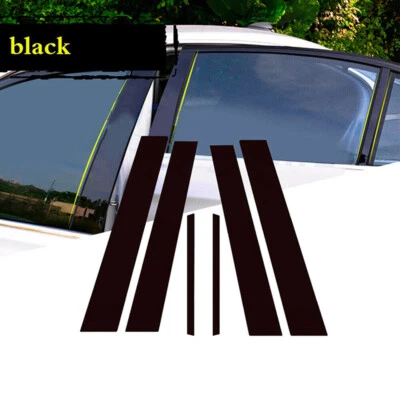 6x Gloss Black Pillar Posts Door Trim Fit For Honda Accord CM4/5/6/7/8 2003-2007 - Изображение 1 из 4