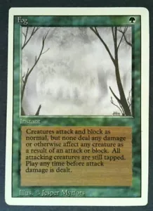 Magic The Gathering Edición Revisada Fog 3ª Edición HP 1994 Verde - Imagen 1 de 2