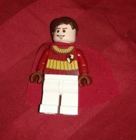 Lego Minifigure Minifig Harry Potter Hogwarts Quidditch 4737 Oliver Wood RARE