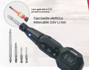 INTERCABLE E-SD CACCIAVITE ELETTRICO 3,6V Li-iON - Photo 1 sur 1