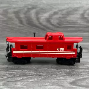 HO Scale TYCO Caboose #689 Offset Red Vintage Freight Train Car - Picture 1 of 13