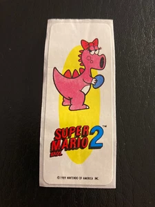 Adesivo vintage 1989 Super Mario Bros. 2 Birdie Nintendo Topps gioco punta RARO anni 80! - Foto 1 di 2