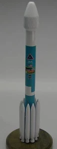 Delta II Boeing Space Rocket NASA Wood Model Replica Small Free Shipping - Picture 1 of 1