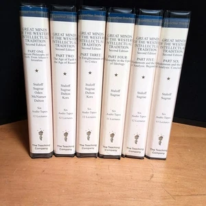 6 Superstar Teachers Series GREAT MINDS WESTERN INTELLECTUAL TRADITION Cassettes - Picture 1 of 17