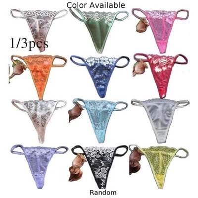 Slip Höschen Unterwäsche Schlüpfer Spitze Nylon Tanga/String Taille 56-74 cm - Bild 1 von 4