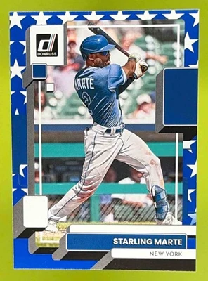 2022 Panini Donruss #206 Starling Marte Independence Day New York Mets - Image 1 of 2