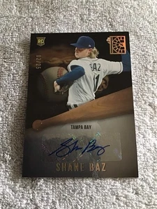 2022 Panini Capstone SHANE BAZ Rookie  Autograph Insert #/25 Tampa Bay Rays - Picture 1 of 5
