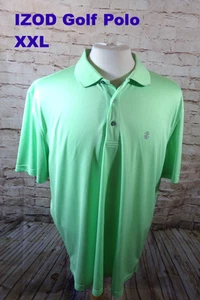 IZOD Golf XXL Men's Casual Polo Shirt Short Sleeve mint Green Poly - Picture 1 of 7