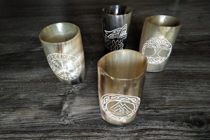 Hornbecher Set „Wikinger“, Trinkhorn Set Wikinger - Bild 1 von 9