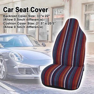 Cubierta de asiento de cubo delantero universal para coche baja silla de montar cubierta de asiento de coche almohadilla para coche SUV Foto 1 de 4