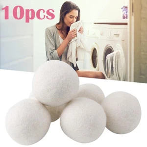 10PCS Trocknerball Bälle 100% Neuseeland Wolle als schonender Weichspüler Ø 5cm - Bild 1 von 6