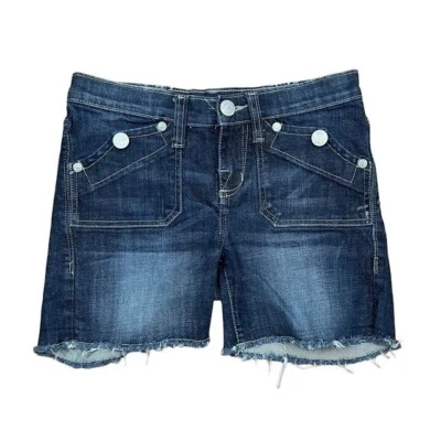 Pantalones Cortos Rock & Republic Corte Talla 2 Azul Elastizado Denim Vaquera Costera Foto 1 de 4