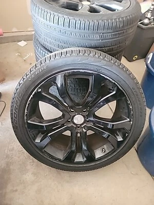 22 Range Rover L405 OEM Spoke Wheel HSE Autobiography Supercharge Sport Black - Image 1 of 4