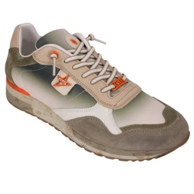Cetti Herren Schuhe Sneaker grün braun C848 XL ante degrade taupe - Bild 1 von 4