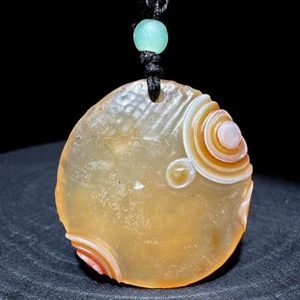 🌟🔥🚀Raro colgante de ágata áspera ojo Gobi de China Mongolia Interior - Imagen 1 de 10