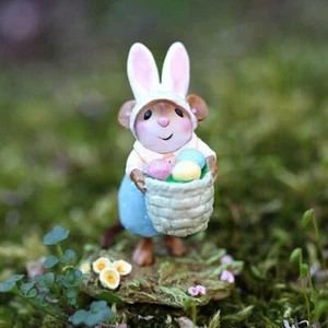 Miniatura Wee Forest Folk M-719b - Hoppy Easter Boy - Imagen 1 de 1