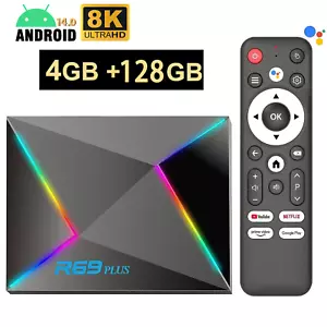 8K/ Smart TV BOX Android14 128G 64GB 2.4G/5G WIFI6 Media Player Octa Core 2025 - Picture 1 of 40