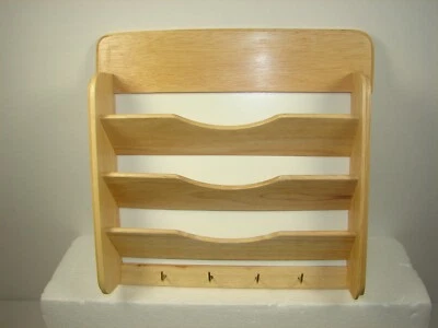 Llavero colgante de madera de haya y soporte para letras Lipper ~ Nuevo Foto 1 de 4