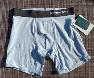 NWT Tommy John Cool Cotton Boxer Briefs Size Small Blue Fog - Picture 1 of 3
