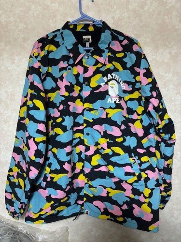 A BATHING APE (BAPE) Giacca uomo BAPE XL Abasing Ape Coach multi mimetica usata in ottime condizioni rara scimmia