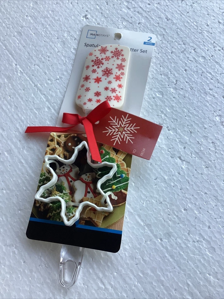 2pc Silicone Pointed Spatula And Cookie Cutter Set Christmas gift - Image 1 of 4