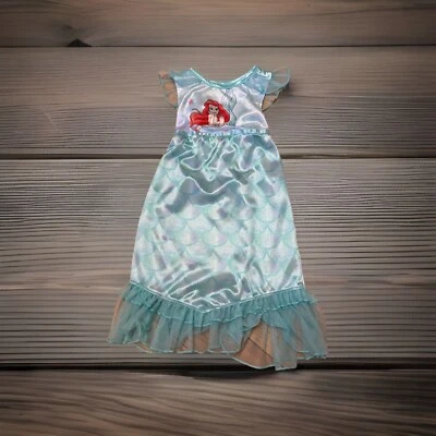 Disney Princesa Ariel Sirenita Disfraz Vestido de Fiesta Niñas Talla 2T Foto 1 de 4