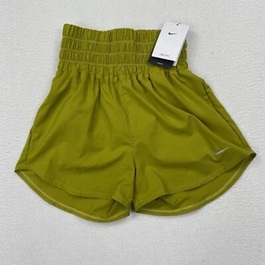 Women's Nike Dri-FIT Ultra High-Waisted 3" Shorts Size XS Olive Green DX6642 - Picture 1 of 10