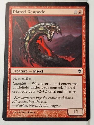 Plated Geopede - Zendikar - Magic the Gathering MTG Nice! - Image 1 of 2